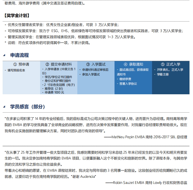 法国南特高等商学院EMBA