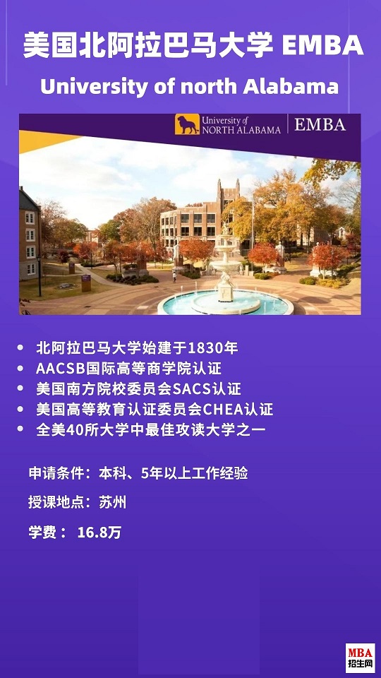 美国北阿拉巴马大学EMBA