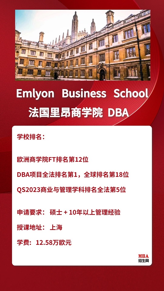 法国里昂商学院 DBA